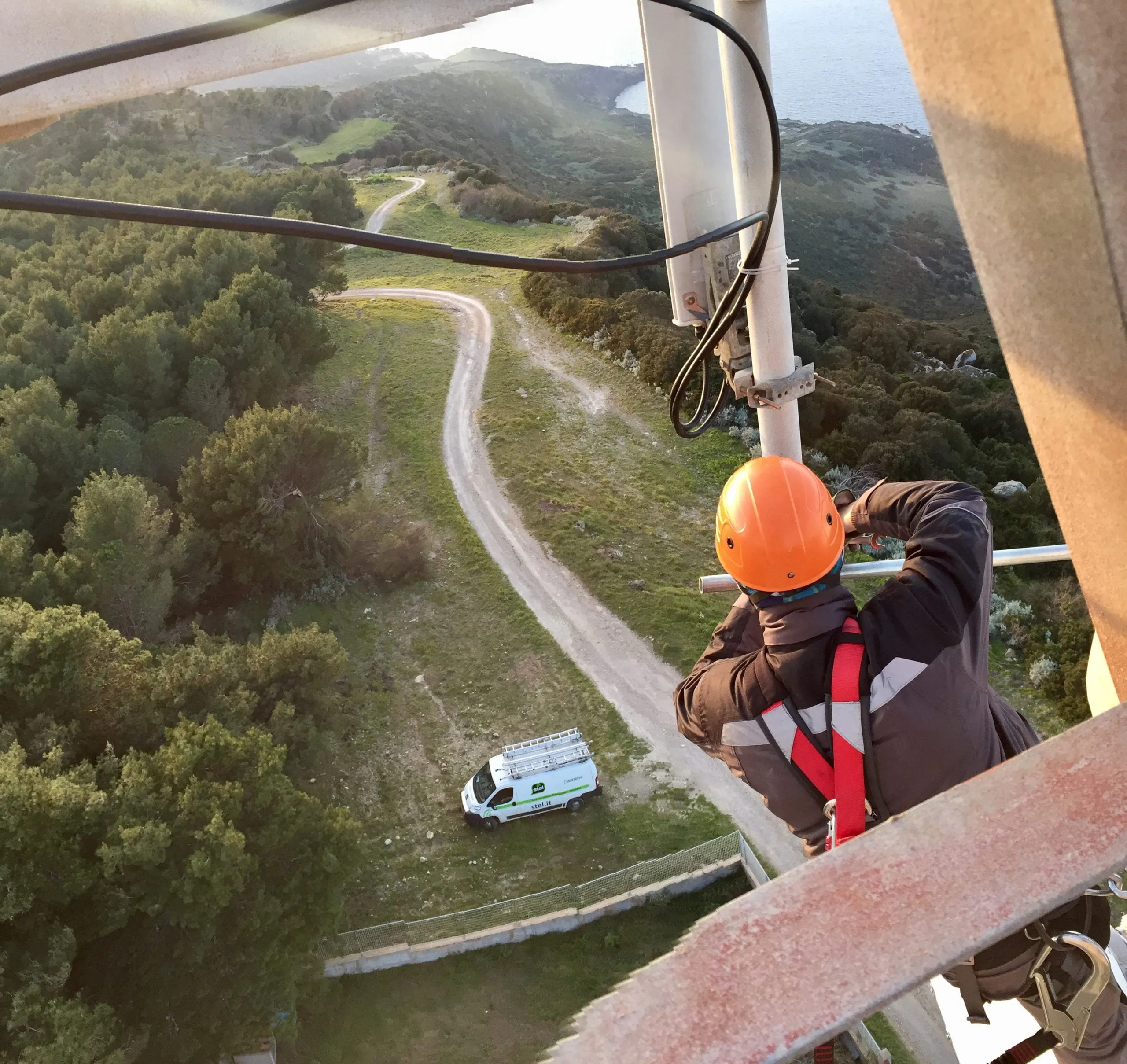 Work at height Rock climbers Sardinia