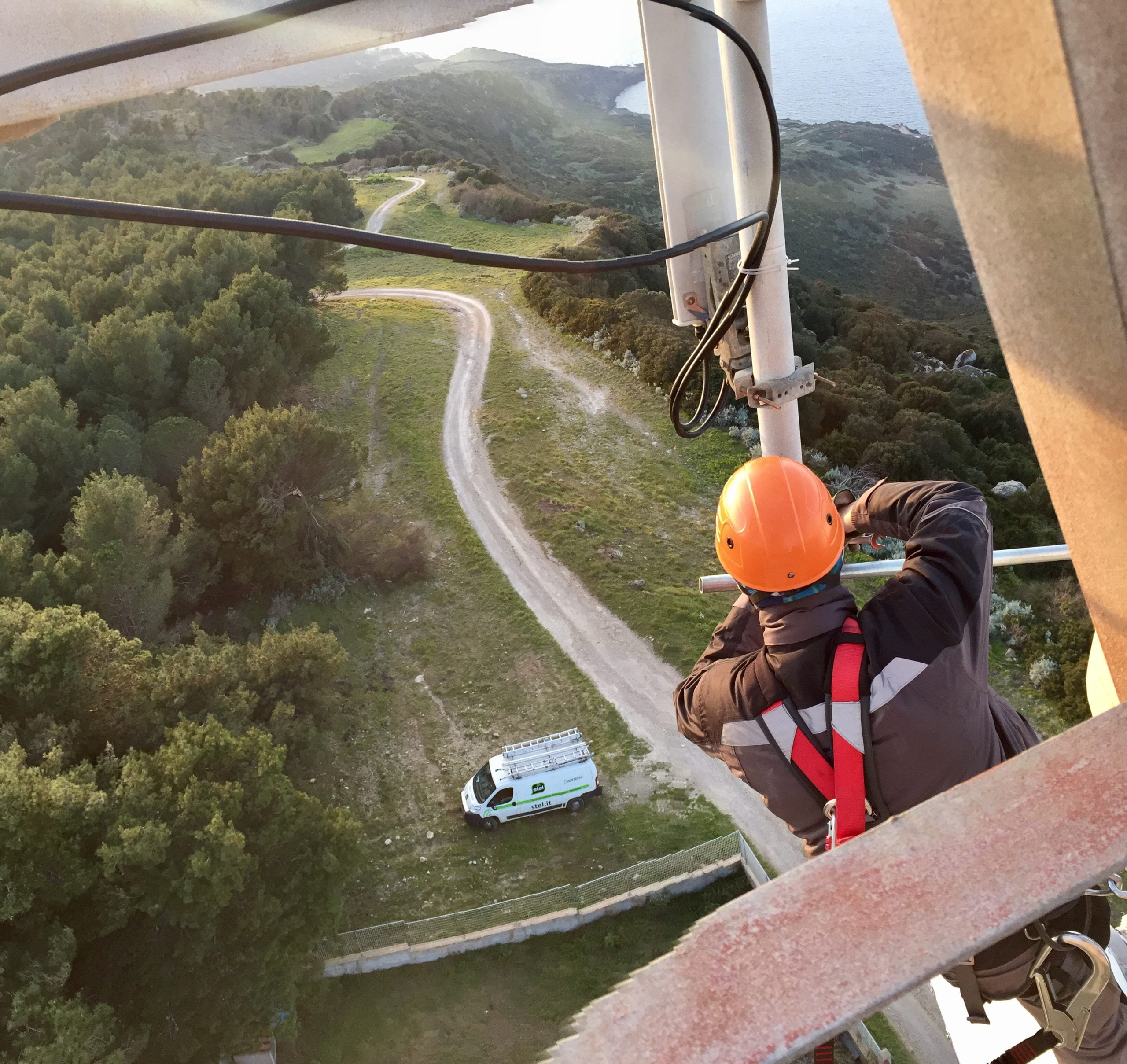 Work at height Rock climbers Sardinia